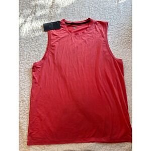 VRST Mens Icon Tank Top Pink Rouge Moisture Wicking UV Protection Size Large